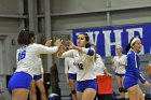 Volleyball vs Emerson  Wheaton College Women's Volleyball vs Emerson College. - Photo by Keith Nordstrom : Wheaton, Volleyball, VB2019